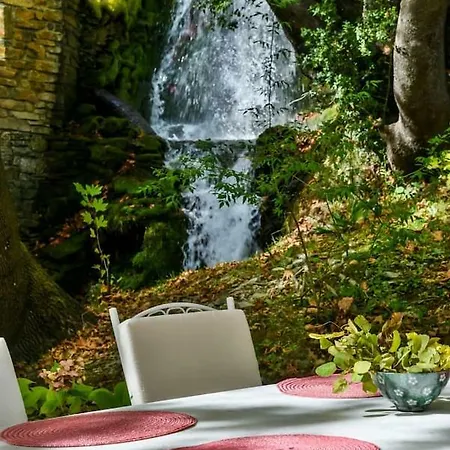 Waterfalls With Breathtaking Aegean View Villa Pilion