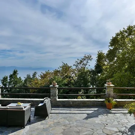 Waterfalls With Breathtaking Aegean View Villa Monte Pelio
